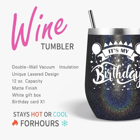 Brand New  It's My Birthday Sparkle Birthday Squad Cups Birthday Queen ] - Picture 3 of 3